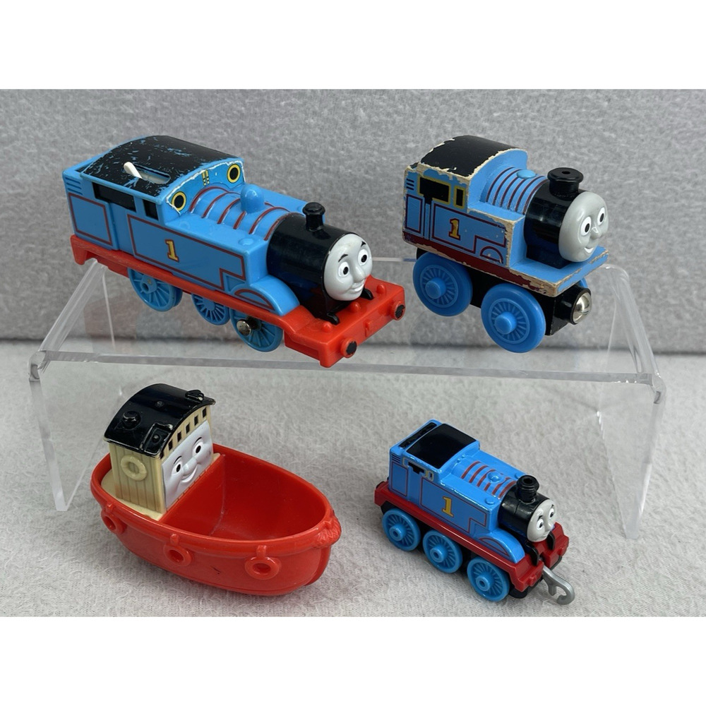 Thomas & Friends Take N Play Train Lot Including Scoop Boat 4pc